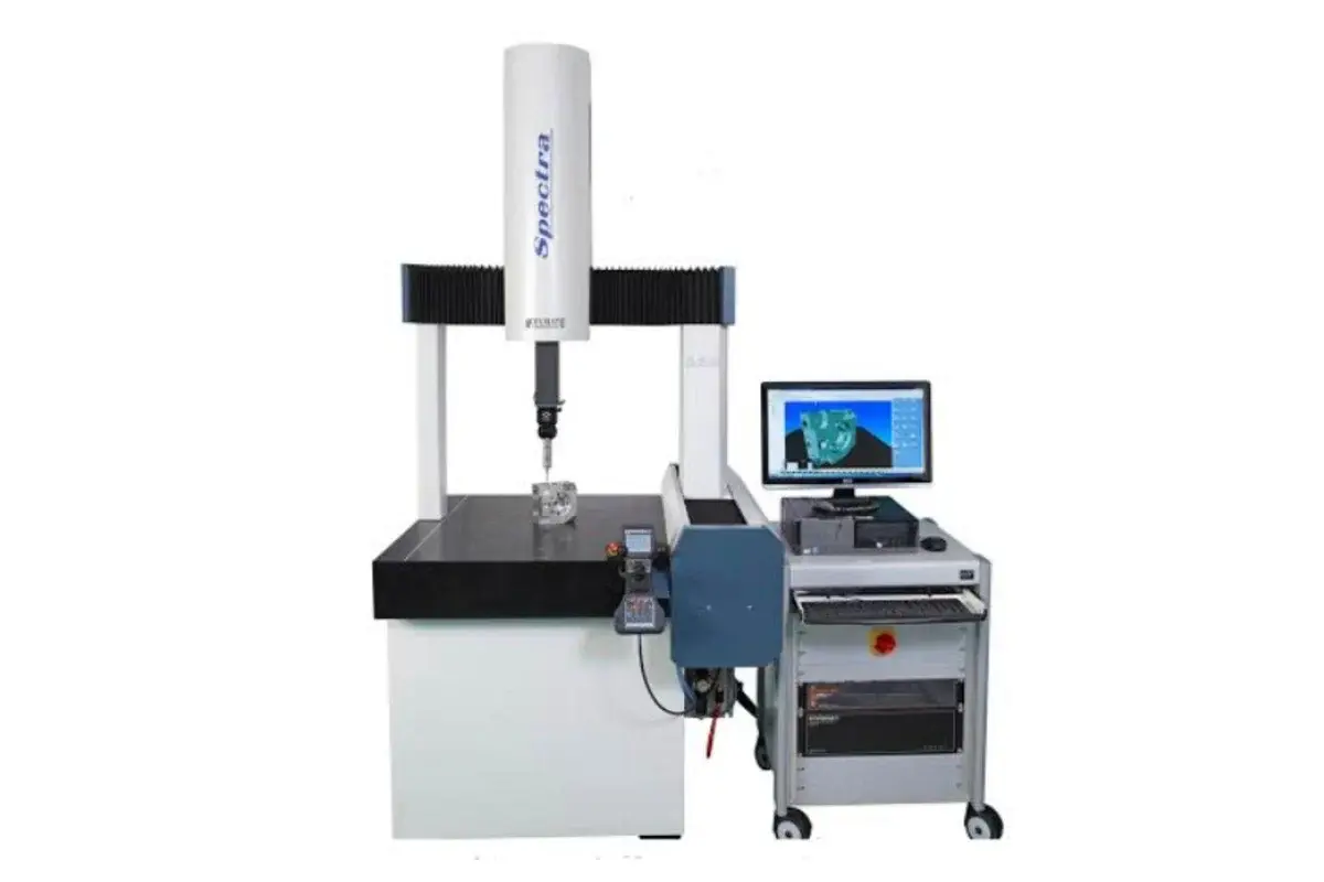 CMM inspection of a manufactured metal component
